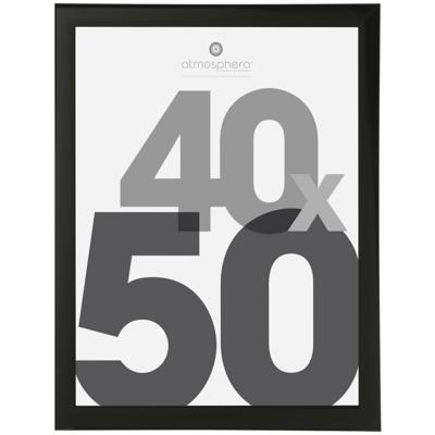 Atmosphera Fotolijstje Olympus - voor een foto van 40 x 50 cm - zwart - Kunststof/glas
