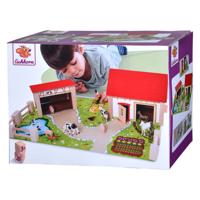 Eichhorn houten boerderij met accessoires 20dlg.