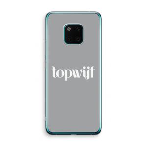 Topwijf Grijs Wit: Huawei Mate 20 Pro Transparant Hoesje