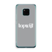 Topwijf Grijs Wit: Huawei Mate 20 Pro Transparant Hoesje Topwijf Grijs Wit: Huawei Mate 20 Pro Transparant Hoesje