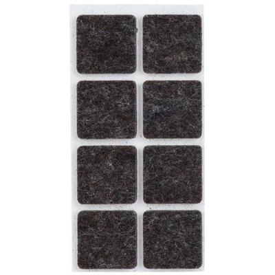 Meubelviltjes - 8x - antislip noppen - 2,5 cm - vierkant - viltglijders