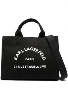 Karl Lagerfeld sac carré Rue St Guillaume médium - Noir