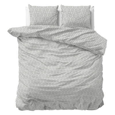 Dekbedovertrek Paolo Wit Ruiten & Patroon 240x200 Cm Anti Allergie & Anti Huisstofmijt Sleeptime - Dekbed-Discounter.nl