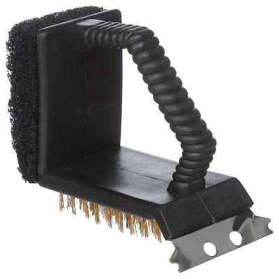 Barbecue grill schoonmaakborstel - 12,5 x 8 x 6 cm - BBQ gereedschap - BBQ accessoires