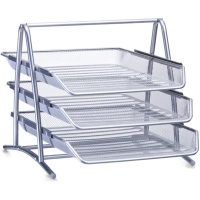 Zeller Brievenbak - 35 x 27 cm - metaal - postbakjes - sorteerrek