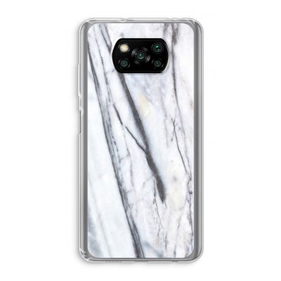 Gestreepte marmer: Xiaomi Poco X3 NFC Transparant Hoesje