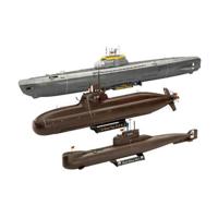 Revell modelbouwpakket - 70 years bundeswehr-wilhelm bauer,type 206a,class2 1:144 - 154dlg.