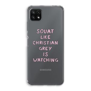 Christian Grey: Samsung Galaxy A22 5G Transparant Hoesje
