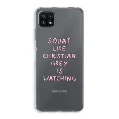 Christian Grey: Samsung Galaxy A22 5G Transparant Hoesje