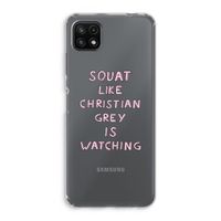 Christian Grey: Samsung Galaxy A22 5G Transparant Hoesje