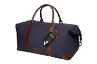 Camden Town - Tweed Duffle Bag - Blauw/Bruin | Peaky Blinders