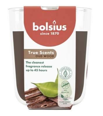 Bolsius True Scents Oud Wood Geurkaars
