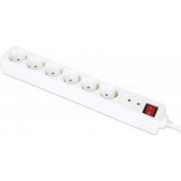 Manhattan 168311 power uitbreiding 2 m 6 AC-uitgang(en) Binnen Wit