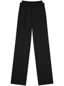 MM6 Maison Margiela pantalon de tailleur à design superposé - Noir