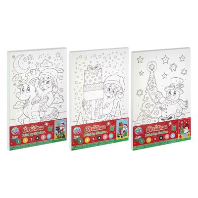 Creative Craft Group Canvas schilderen op nummer kerstmis