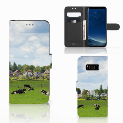Samsung Galaxy S8 | Telefoonhoesje | Met pasjeshouder | Koeien