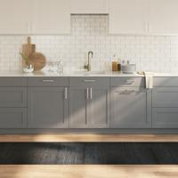 VidaXL Vloerkleed rechthoekig 70x400 cm bamboe grijs