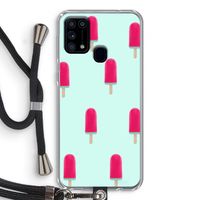 Waterijsje: Samsung Galaxy M31 Transparant Hoesje met koord