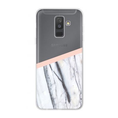 A touch of peach: Samsung Galaxy A6 Plus (2018) Transparant Hoesje