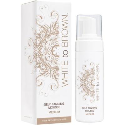 White to Brown Self Tanning Mousse