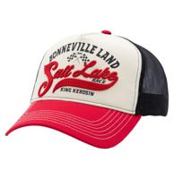 King Kerosin Bonneville Land Salt Lake Trucker Pet Rood & Gebroken Wit & Zwart