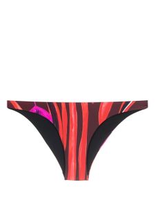 Louisa Ballou bas de bikini à imprimé graphique - Rouge