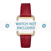 Michael Kors horlogeband MK2623 Leder Rood 20mm - thumbnail