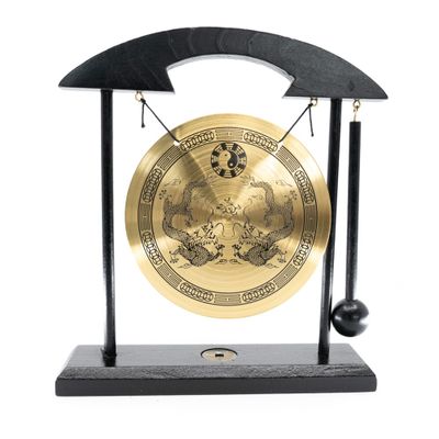 Feng Shui Tafelgong Yin Yang & Draken (20 cm)