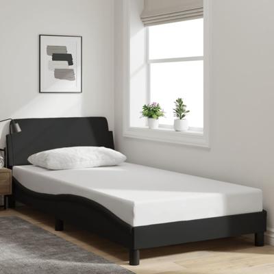 Bedframe zonder matras 100x200 cm stof zwart
