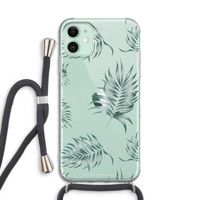 Simple leaves: iPhone 11 Transparant Hoesje met koord