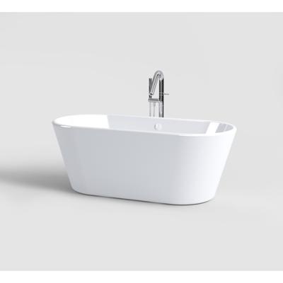 Clou InBe Vrijstaand Ligbad Ovaal 165x73.5x61.5 cm Acryl Wit Met Overloop Wit Clou