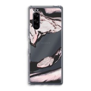 Roze stroom: Sony Xperia 5 Transparant Hoesje