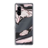 Roze stroom: Sony Xperia 5 Transparant Hoesje