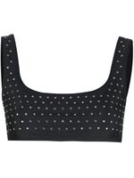 THE ANDAMANE brassière de sport à ornements en cristal - Noir