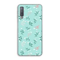 Small white flowers: Samsung Galaxy A7 (2018) Transparant Hoesje