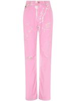 Dolce & Gabbana jean à effet usé - Rose Dolce & Gabbana jean à effet usé - Rose