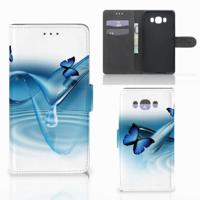 Samsung Galaxy J7 2016 | Telefoonhoesje | Met pasjeshouder | Vlinders