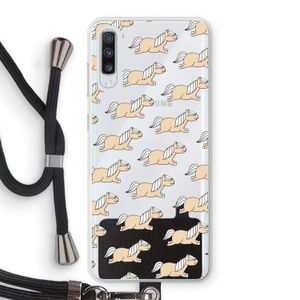 Ponys: Samsung Galaxy A70 Transparant Hoesje met koord