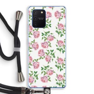 Kleine roosjes: Samsung Galaxy Note 10 Lite Transparant Hoesje met koord