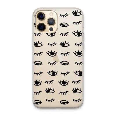 Eye pattern #2: iPhone 13 Pro Max Transparant Hoesje