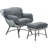 Logan fauteuil met voetenbank vw - Garden impressions