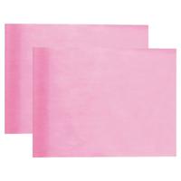 Tafelloper op rol - 2x - lichtroze - 30 cm x 10 m - non woven polyester - thumbnail