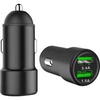 IWH Dual USB USB-adapter 12/24 Volt 3400 mA Stroombelasting (max.): 3.4 A 12/24 V