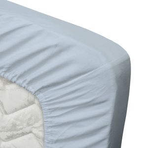 Ten Cate Katoensatijnen Topper Hoeslaken - 140x200 - Licht Blauw