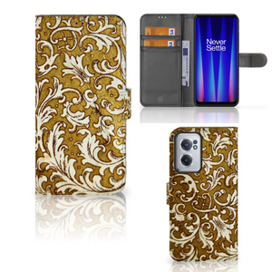 Wallet Case OnePlus Nord CE 2 Barok Goud