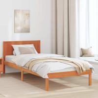 Bedframe Bruin 90 x 200 cm Massief grenenhout