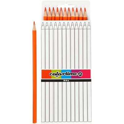Creativ Company Driehoekige kleurpotloden - oranje, 12st.
