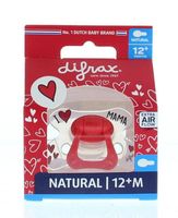 Difrax Fopspeen natural I love 12+ maanden (1 st)