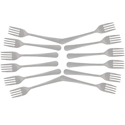 Taart/gebak vorkjes - 12x stuks - zilver - RVS - 14 cm - verjaardag