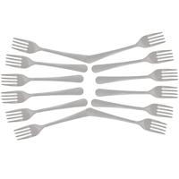 Taart/gebak vorkjes - 12x stuks - zilver - RVS - 14 cm - verjaardag